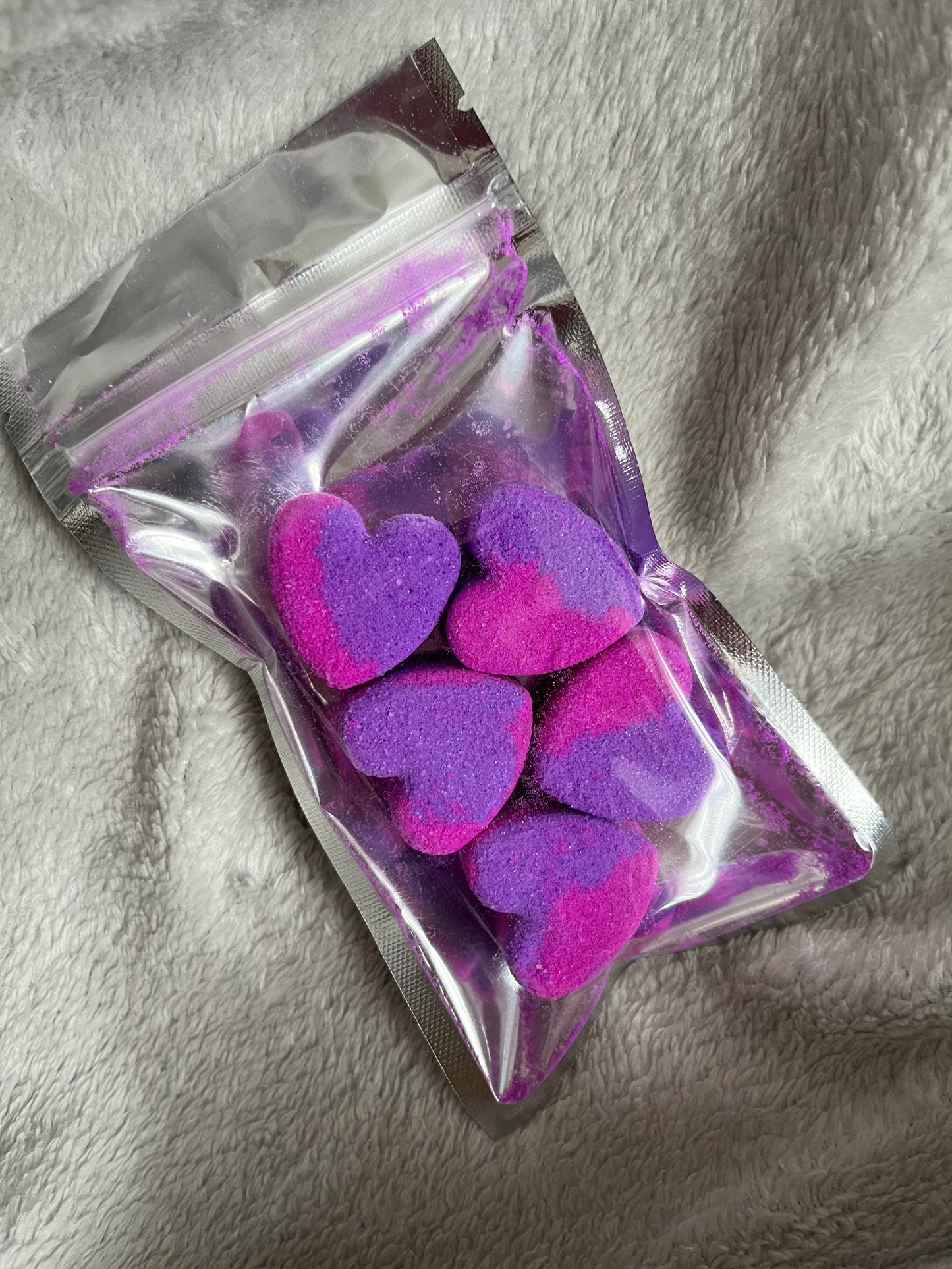 5 Heart Bath Bomb pack